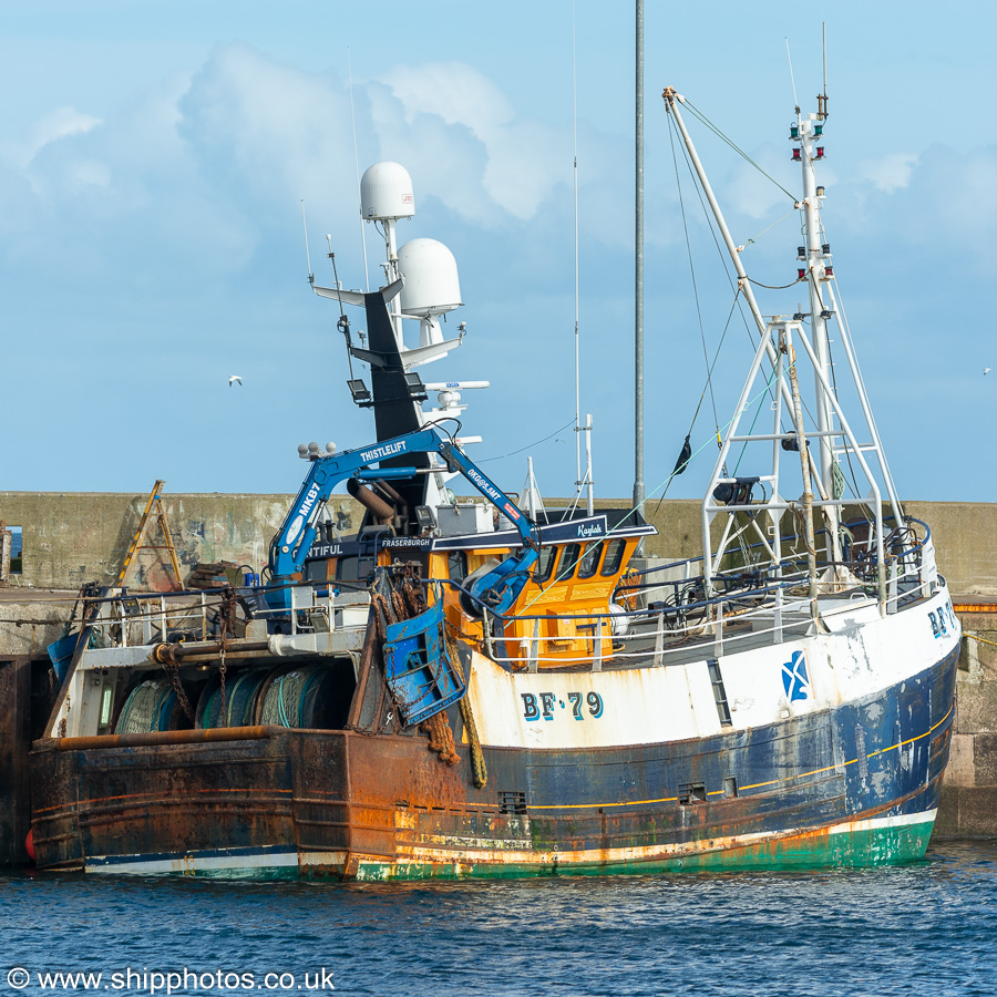 Photograph of the vessel fv Bountiful pictured at Fraserburgh on 12th September 2024