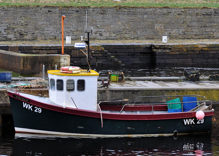 Photograph of the vessel fv Boy Kian pictured at Lybster on 11th April 2012