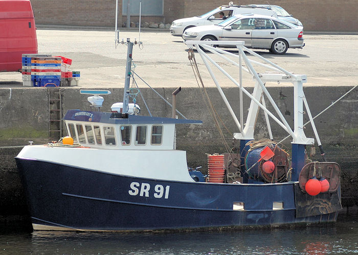 Photograph of the vessel fv Braveheart II pictured at Girvan on 8th May 2010