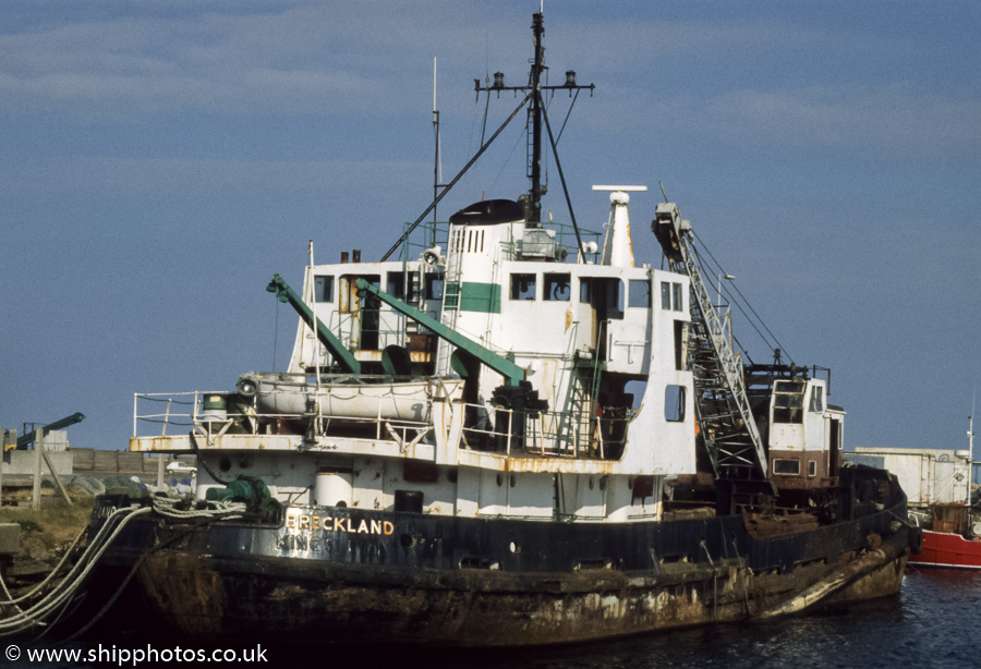 Photograph of the vessel  Breckland pictured at Arklow on 29th August 1998