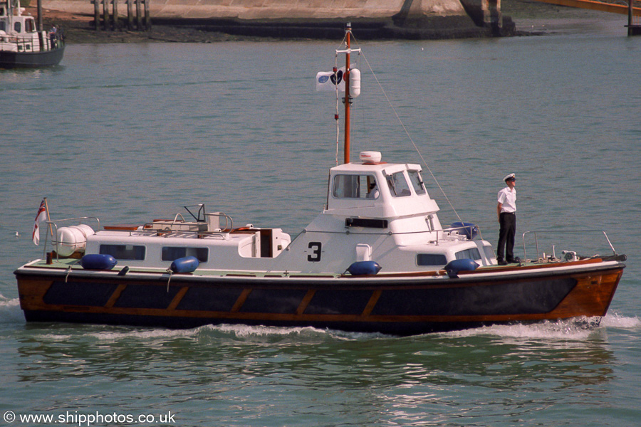 Photograph of the vessel  BRNC 3 pictured at the International Festival of the Sea, Portsmouth Naval Base on 24th August 2001