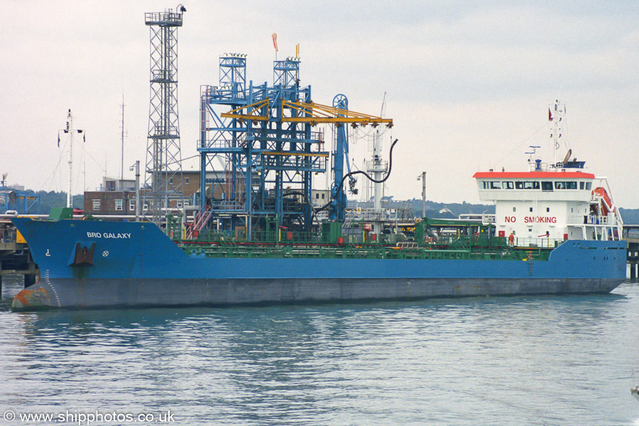 Photograph of the vessel  Bro Galaxy pictured at Fawley on 5th July 2003