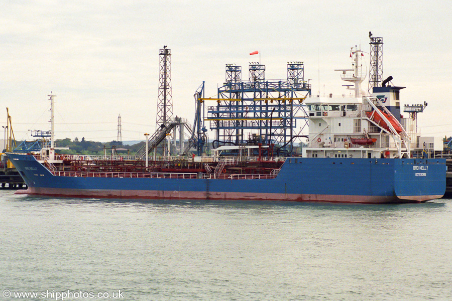 Photograph of the vessel  Bro Nelly pictured at Fawley on 20th April 2002