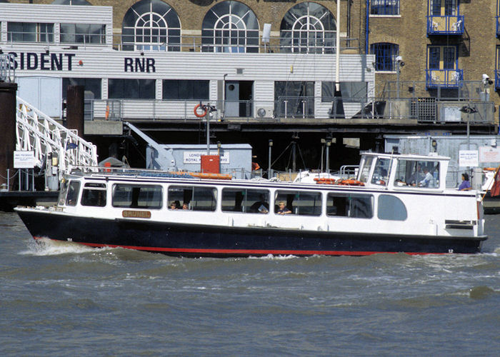 Photograph of the vessel  Brunel pictured in the Pool of London on 19th July 1997