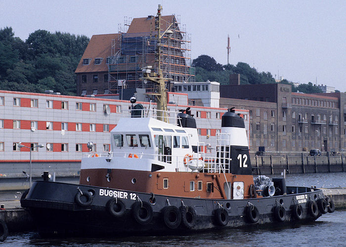 Photograph of the vessel  Bugsier 12 pictured in Hamburg on 23rd August 1995