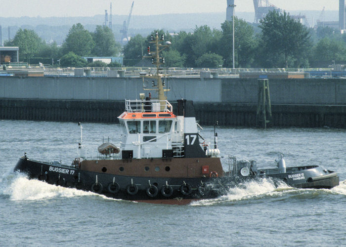 Photograph of the vessel  Bugsier 17 pictured at Hamburg on 9th June 1997
