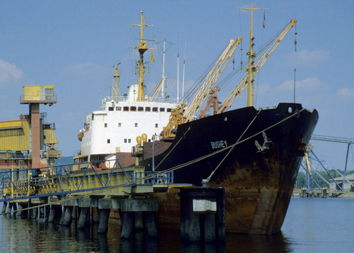 Photograph of the vessel  Bushey pictured at Rouen on 16th August 1997