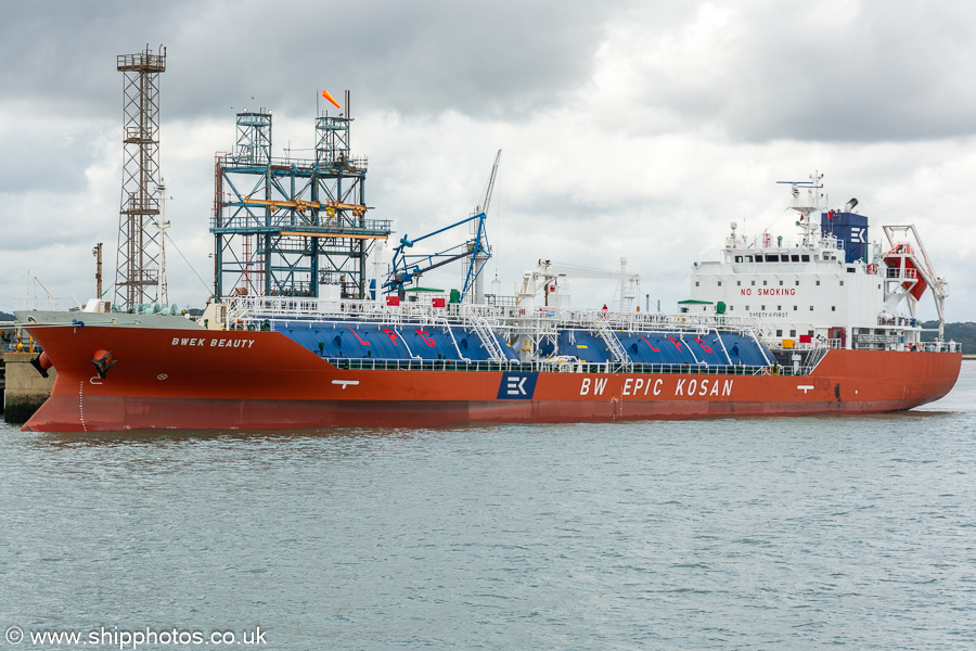 Photograph of the vessel  BWEK Beauty pictured at Fawley on 8th July 2023