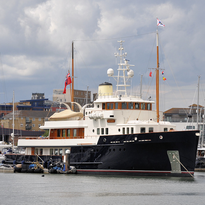 Photograph of the vessel  Bystander pictured in Ocean Village, Southampton on 20th July 2012