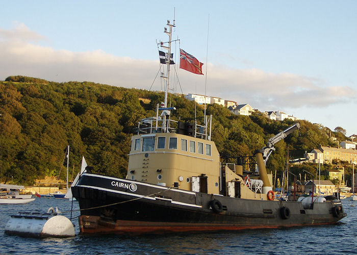 Photograph of the vessel RMAS Cairn pictured at Fowey on 29th August 2007