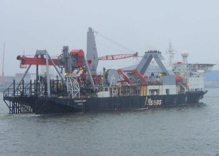 Photograph of the vessel  Calamity Jane pictured passing Vlaardingen on 25th June 2011