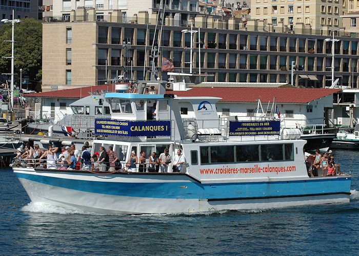 Photograph of the vessel  Calanques I pictured at Marseille on 10th August 2008