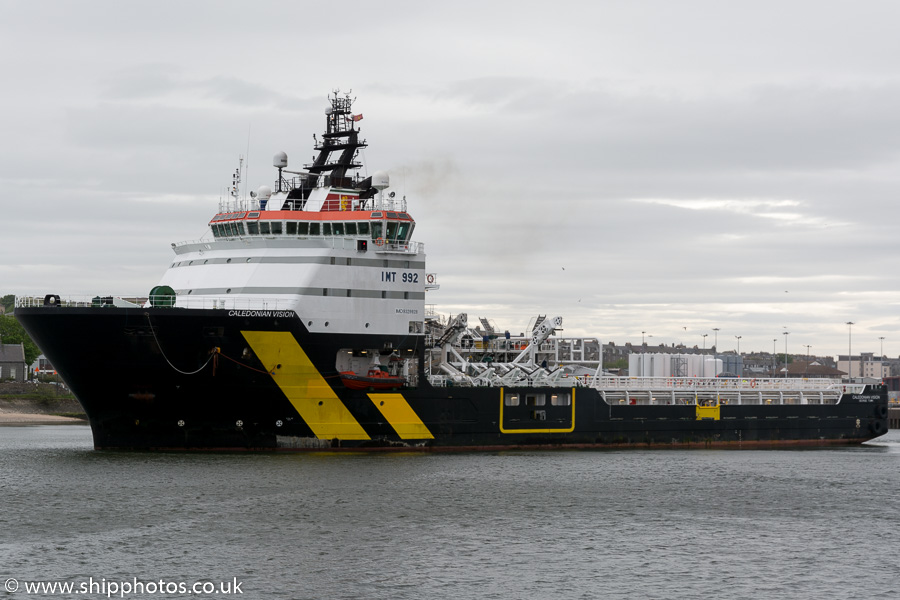  Caledonian Vision pictured departing Aberdeen on 23rd May 2015