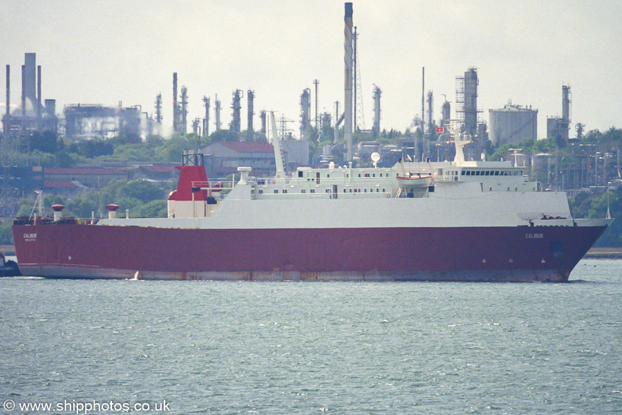 Photograph of the vessel  Calibur pictured arriving in Southampton on 5th May 2003
