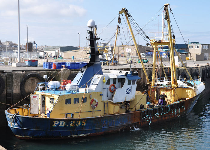 Photograph of the vessel fv Calisha pictured at Peterhead on 6th May 2013