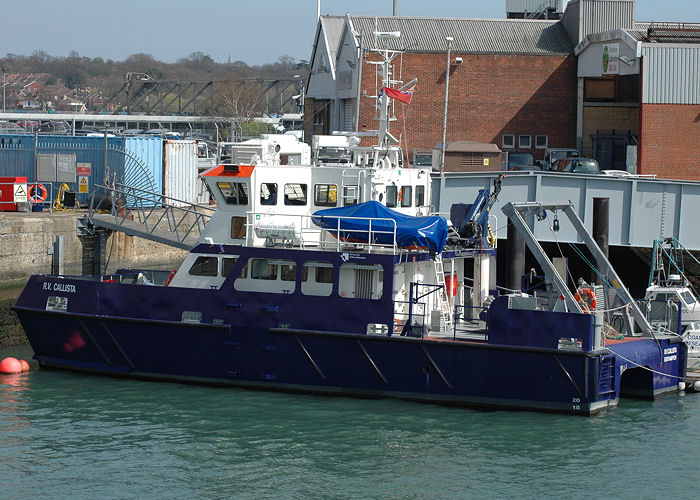 rv Callista pictured in Empress Dock, Southampton on 22nd April 2006