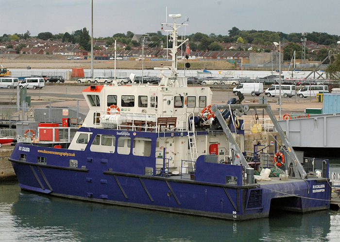 rv Callista pictured in Empress Dock, Southampton on 14th August 2010