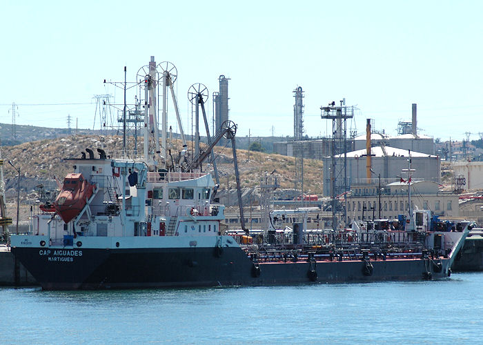 Photograph of the vessel  Cap Aiguades pictured at Port de Bouc on 10th August 2008