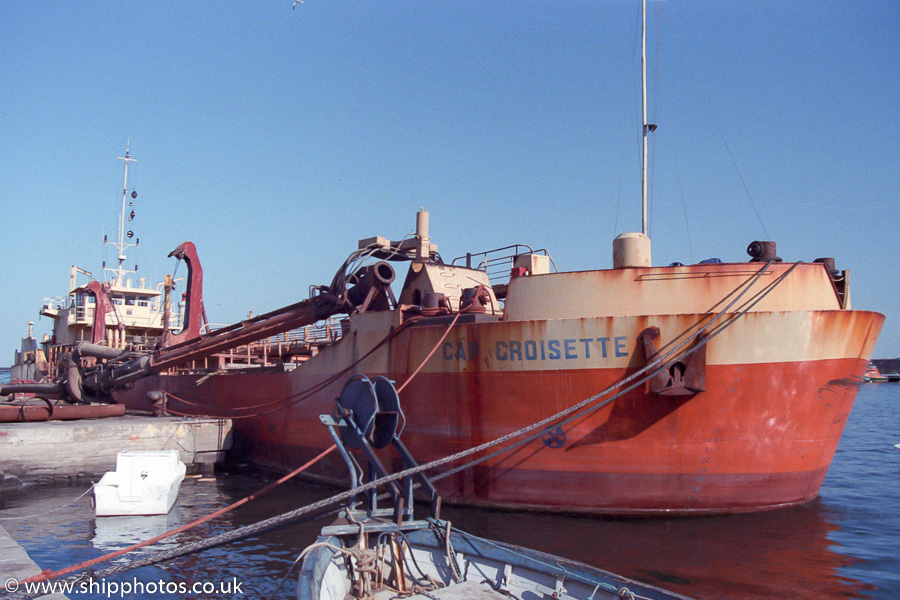 Photograph of the vessel  Cap Croisette pictured at Sète on 18th August 1989