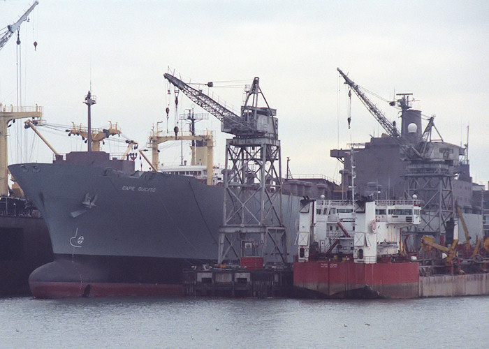 Photograph of the vessel USNS Cape Ducato pictured at San Francisco on 6th November 1988