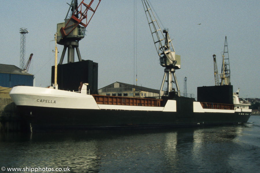 Photograph of the vessel  Capella pictured at Rochester on 17th June 1989
