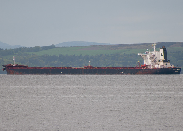 Photograph of the vessel  Cape Maria pictured at anchor on the River Clyde on 12th May 2014