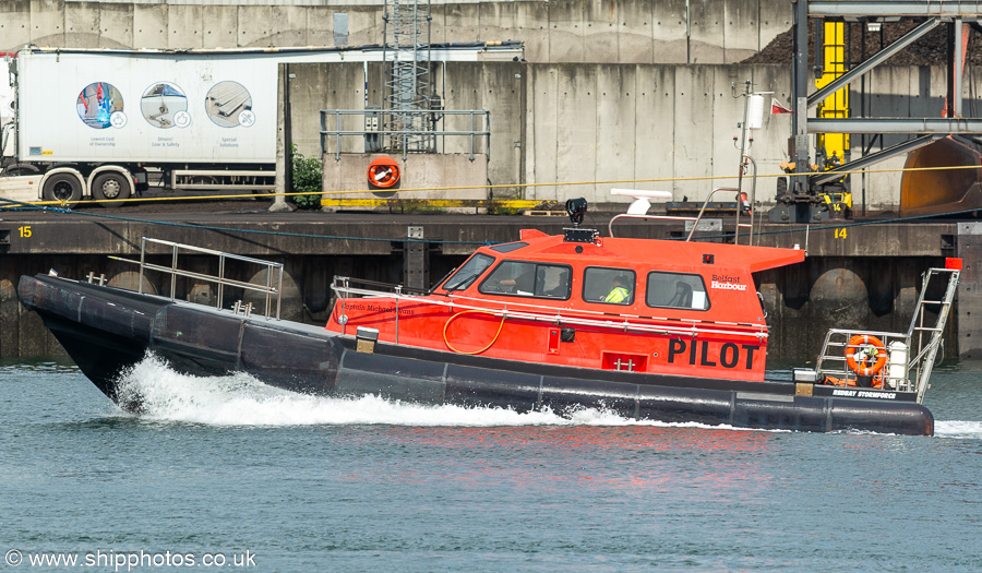 Photograph of the vessel pv Captain Michael Evans pictured at Belfast on 29th June 2023
