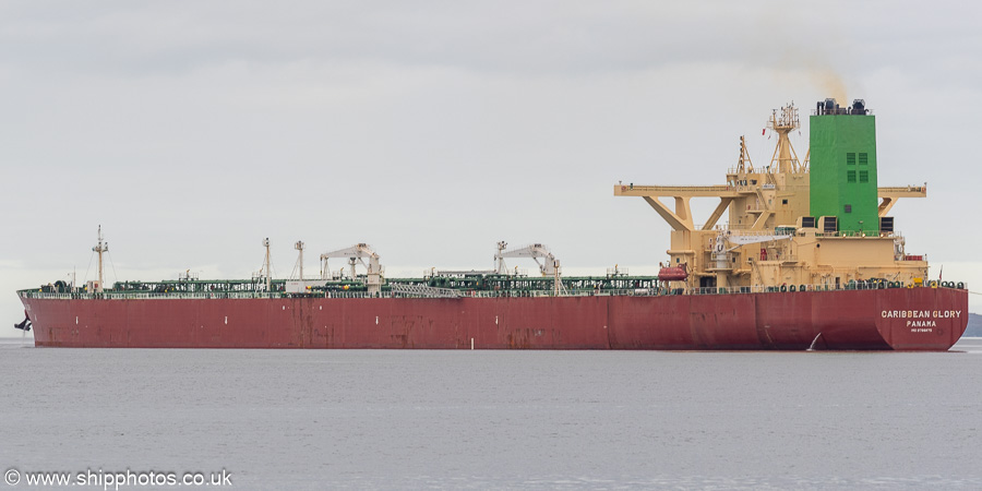 Photograph of the vessel  Caribbean Glory pictured departing Hound Point on 16th March 2025
