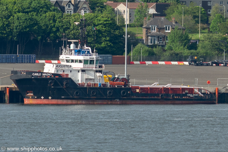 Photograph of the vessel  Carlo Magno pictured at Dundee on 22nd May 2022