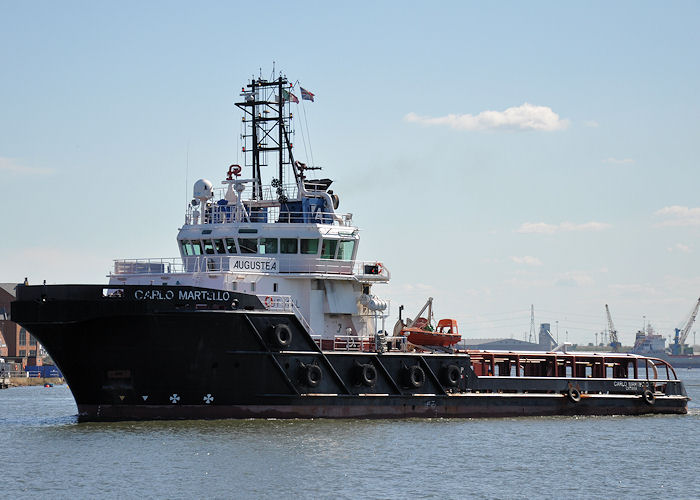 Photograph of the vessel  Carlo Martello pictured passing North Shields on 25th May 2013