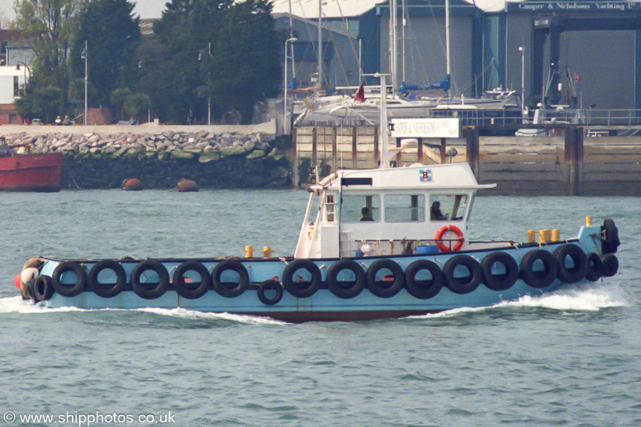 Photograph of the vessel  Carol James pictured arriving in Portsmouth on 21st April 2002