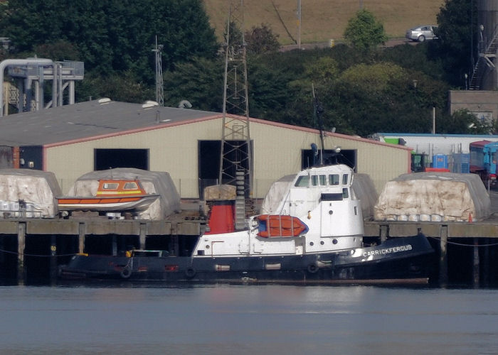 Photograph of the vessel  Carrickfergus pictured at Dundee on 12th September 2013