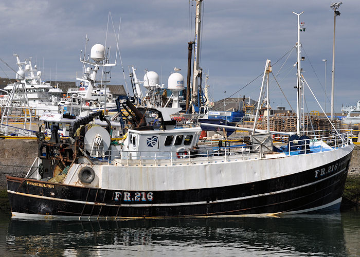 Photograph of the vessel fv Castlewood pictured at Fraserburgh on 6th May 2013