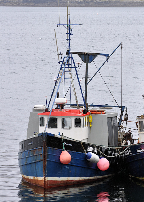 Photograph of the vessel fv Catriona pictured at Portree on 8th April 2012