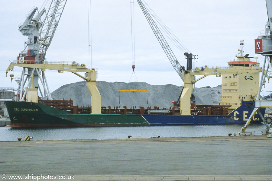 Photograph of the vessel  CEC Copenhagen pictured at Dunkerque on 22nd June 2002