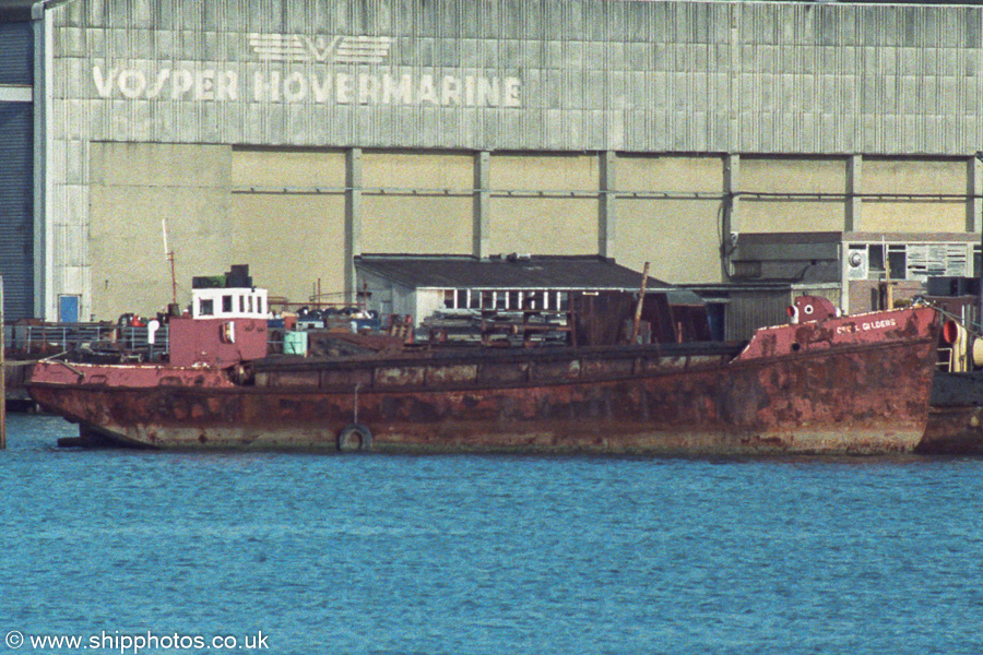 Photograph of the vessel  Cecil Gilders pictured laid up at Southampton on 21st January 1989