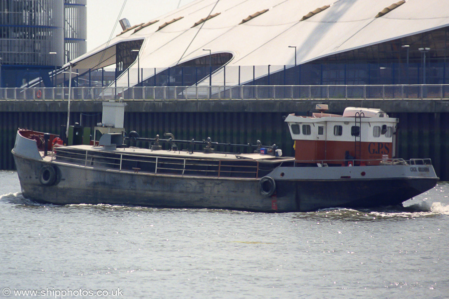 Photograph of the vessel  Cecil Gilders pictured passing Greenwich on 22nd April 2002