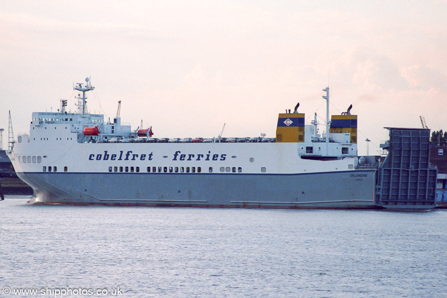 Photograph of the vessel  Celandine pictured passing Gravesend on 31st August 2001