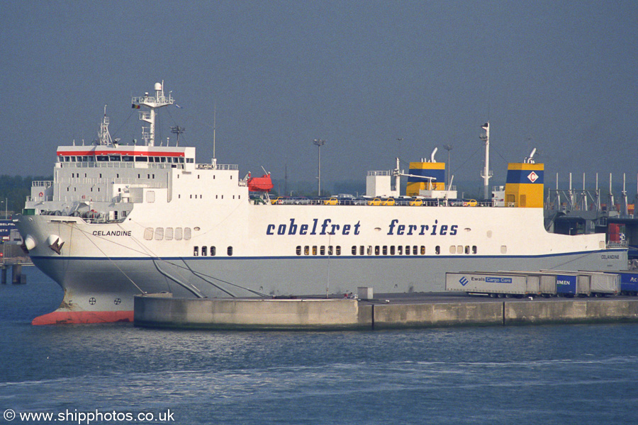 Celandine pictured at Zeebrugge on 7th May 2003