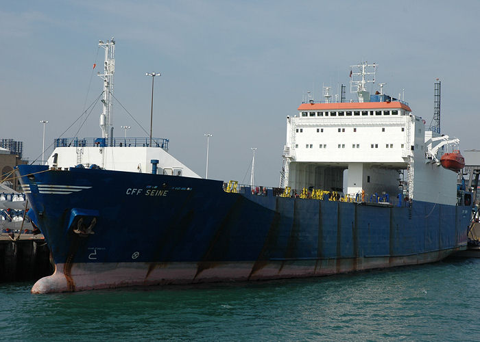 Photograph of the vessel  CFF Seine pictured at Southampton on 22nd April 2006