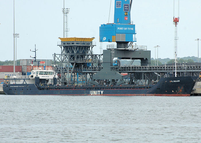 Photograph of the vessel  CFL Ruler pictured on the River Tyne on 8th August 2010