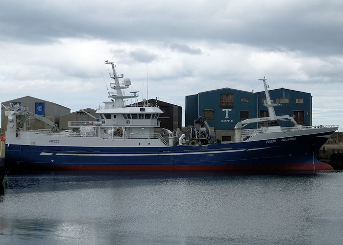 Photograph of the vessel fv Challenge pictured at Fraserburgh on 6th May 2013