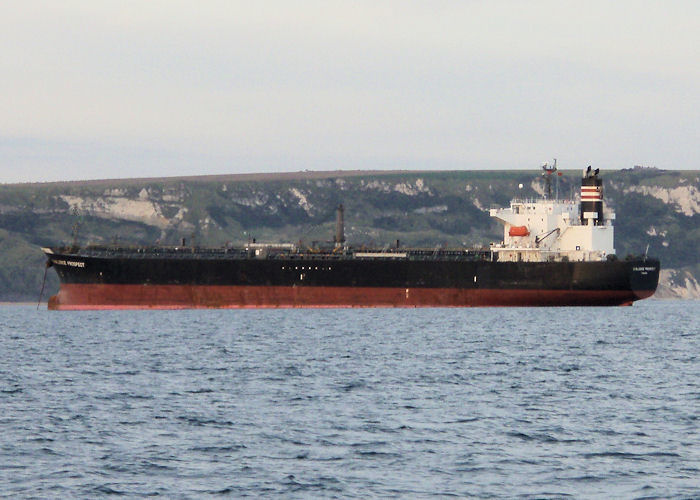 Photograph of the vessel  Challenge Prospect pictured at anchor off Weymouth on 27th August 2007