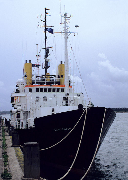 Photograph of the vessel RRS Challenger pictured at Southampton on 23rd August 1992