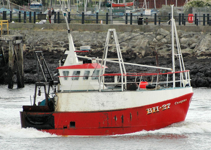 Photograph of the vessel fv Charisma pictured passing North Shields on 6th August 2010