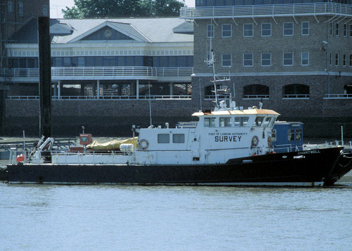 Photograph of the vessel rv Chartwell pictured at Gravesend on 16th May 1998