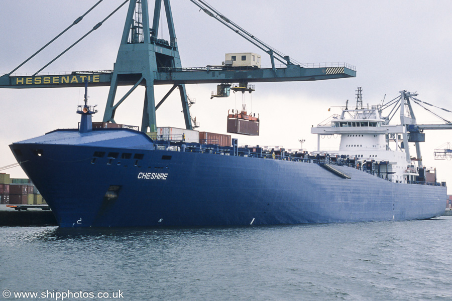 Photograph of the vessel  Cheshire pictured in Bevrijdingsdok, Antwerp on 20th June 2002