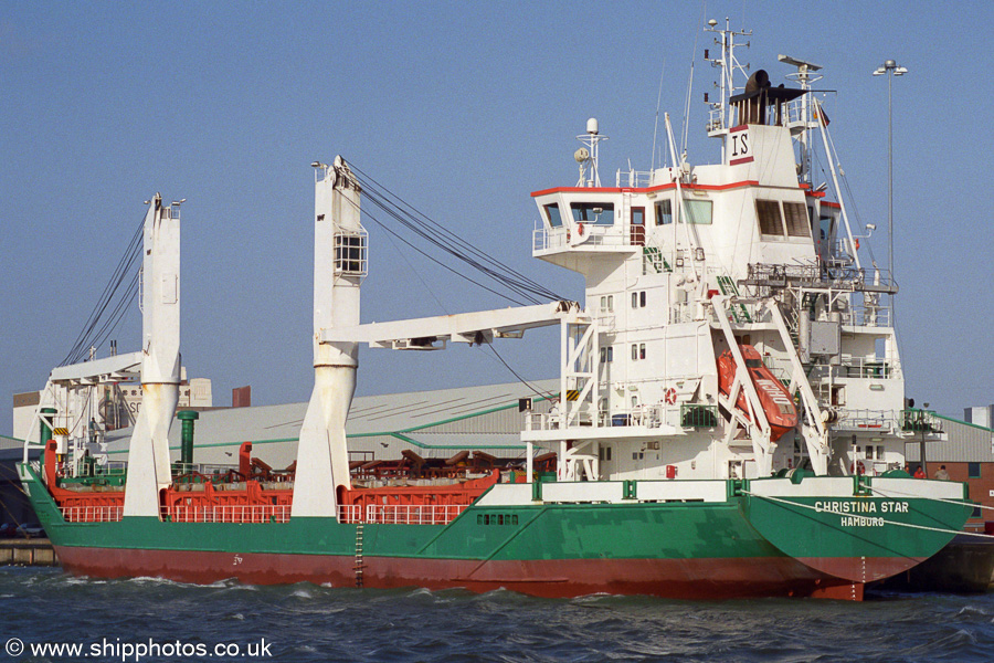 Photograph of the vessel  Christina Star pictured at Southampton on 28th January 2002