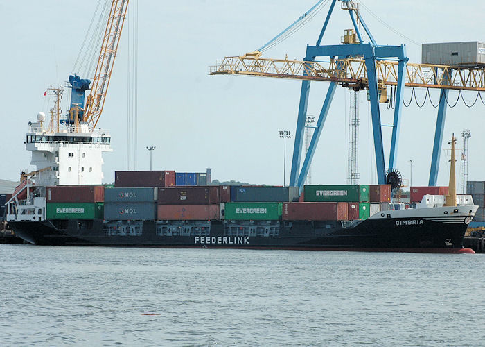 Photograph of the vessel  Cimbria pictured on the River Tyne on 8th August 2010