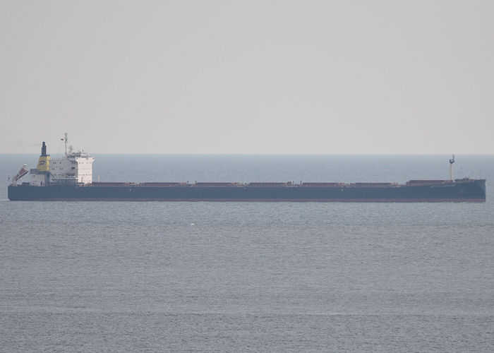 Photograph of the vessel  City of Dubrovnik pictured at anchor off Tynemouth on 27th May 2013